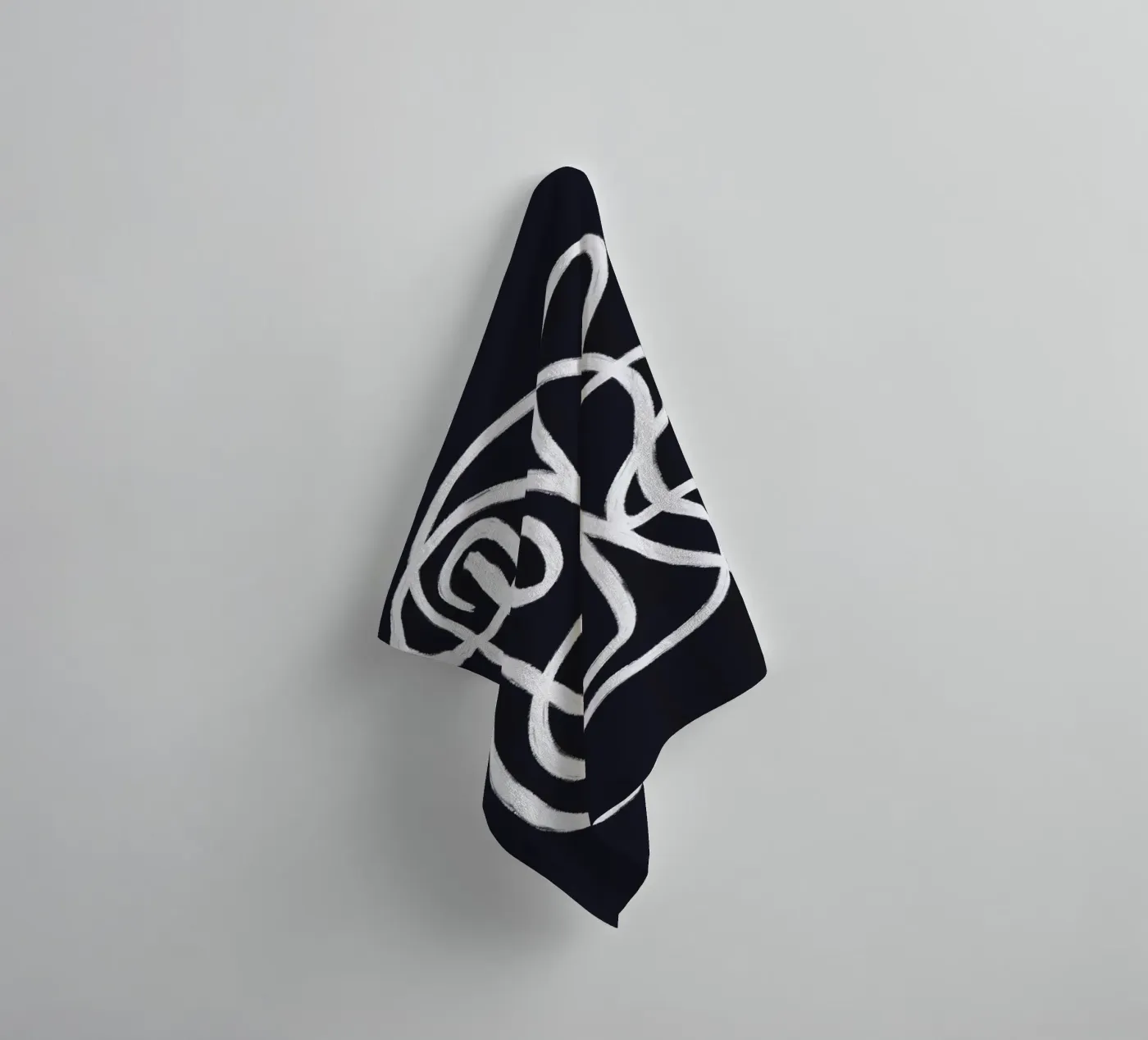 Scribbles 2X badhanddoek van Studio Memb
