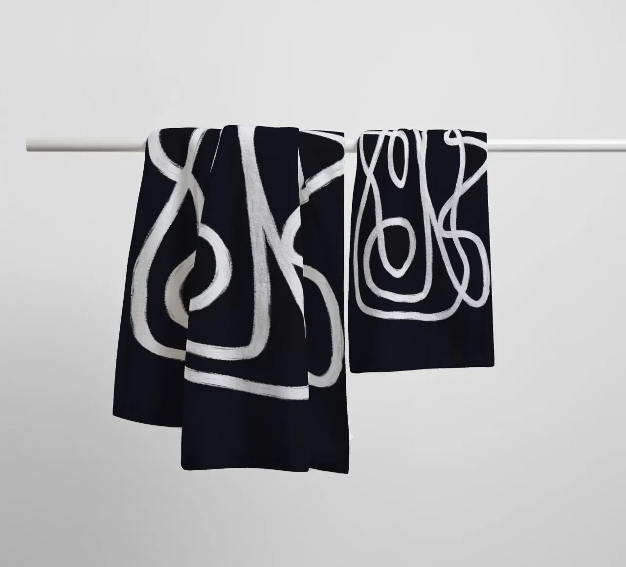Scribbles 2X asciugamano da bagno da Studio Memb