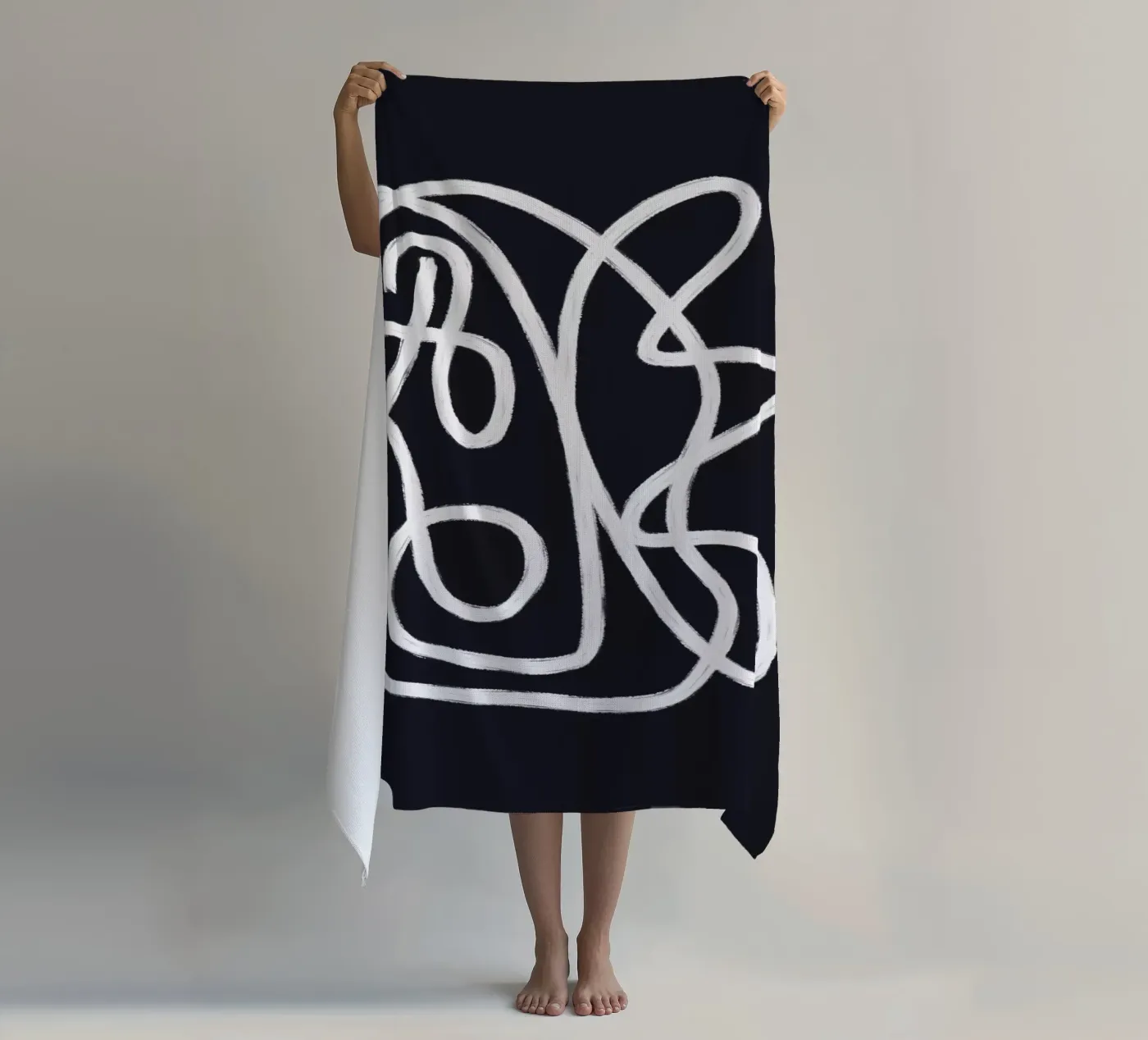 Scribbles 2X strandhanddoek van Studio Memb