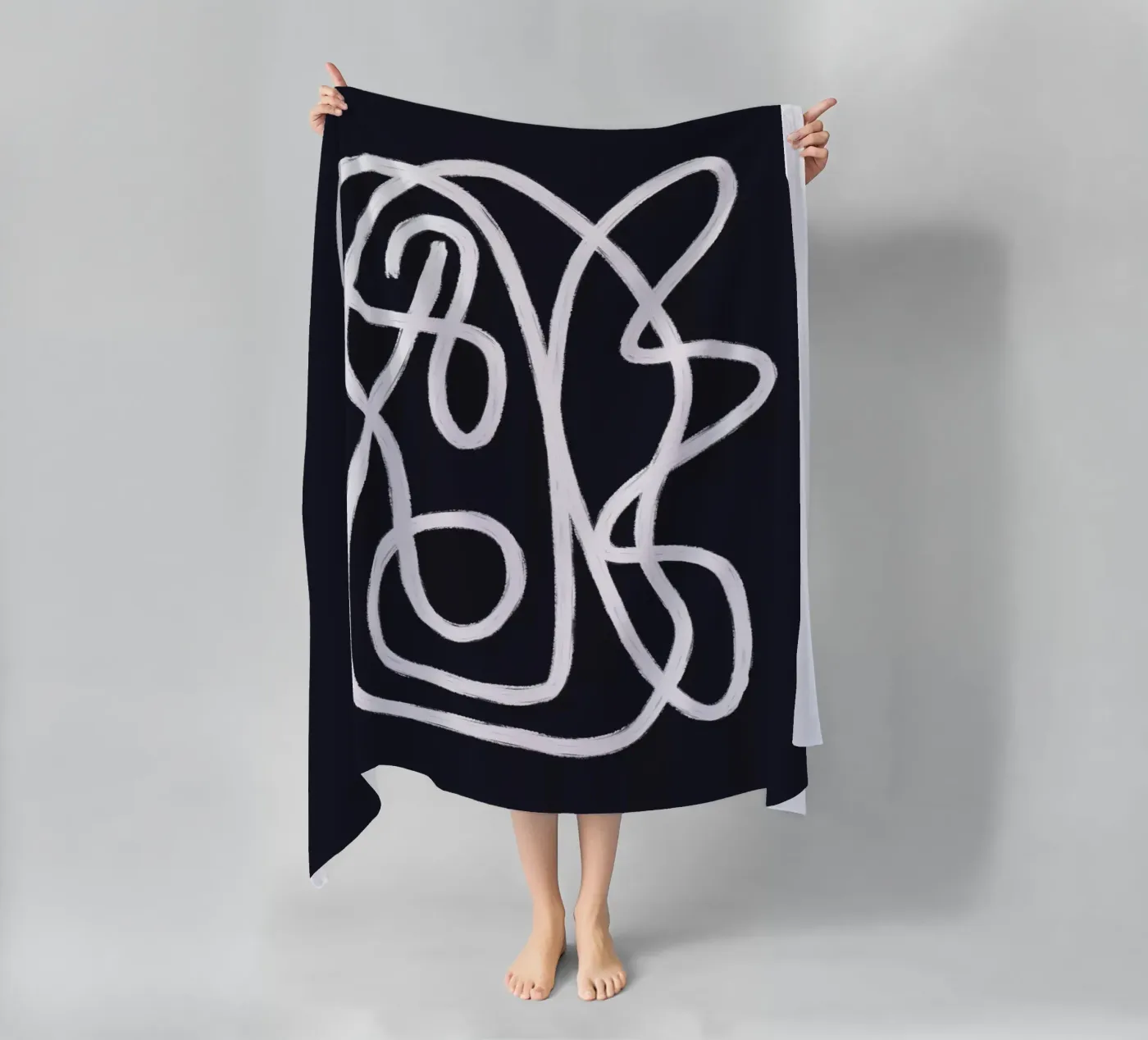 Scribbles 2X strandhanddoek van Studio Memb