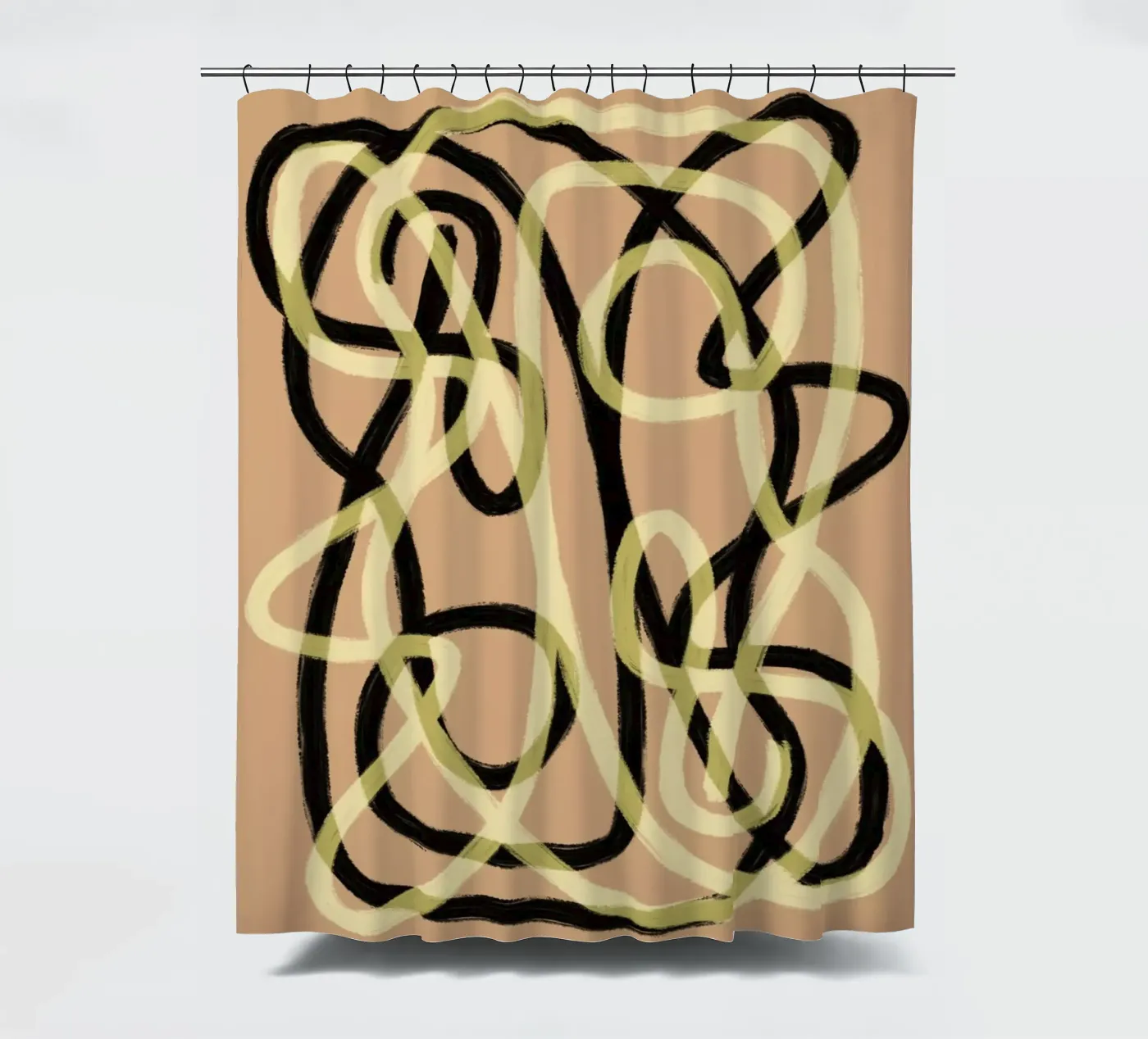 Scribbles 3 Duschvorhang von Studio Memb