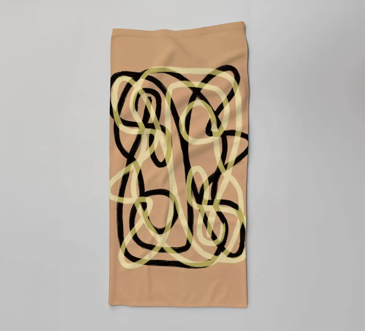 Scribbles 3 badhanddoek van Studio Memb