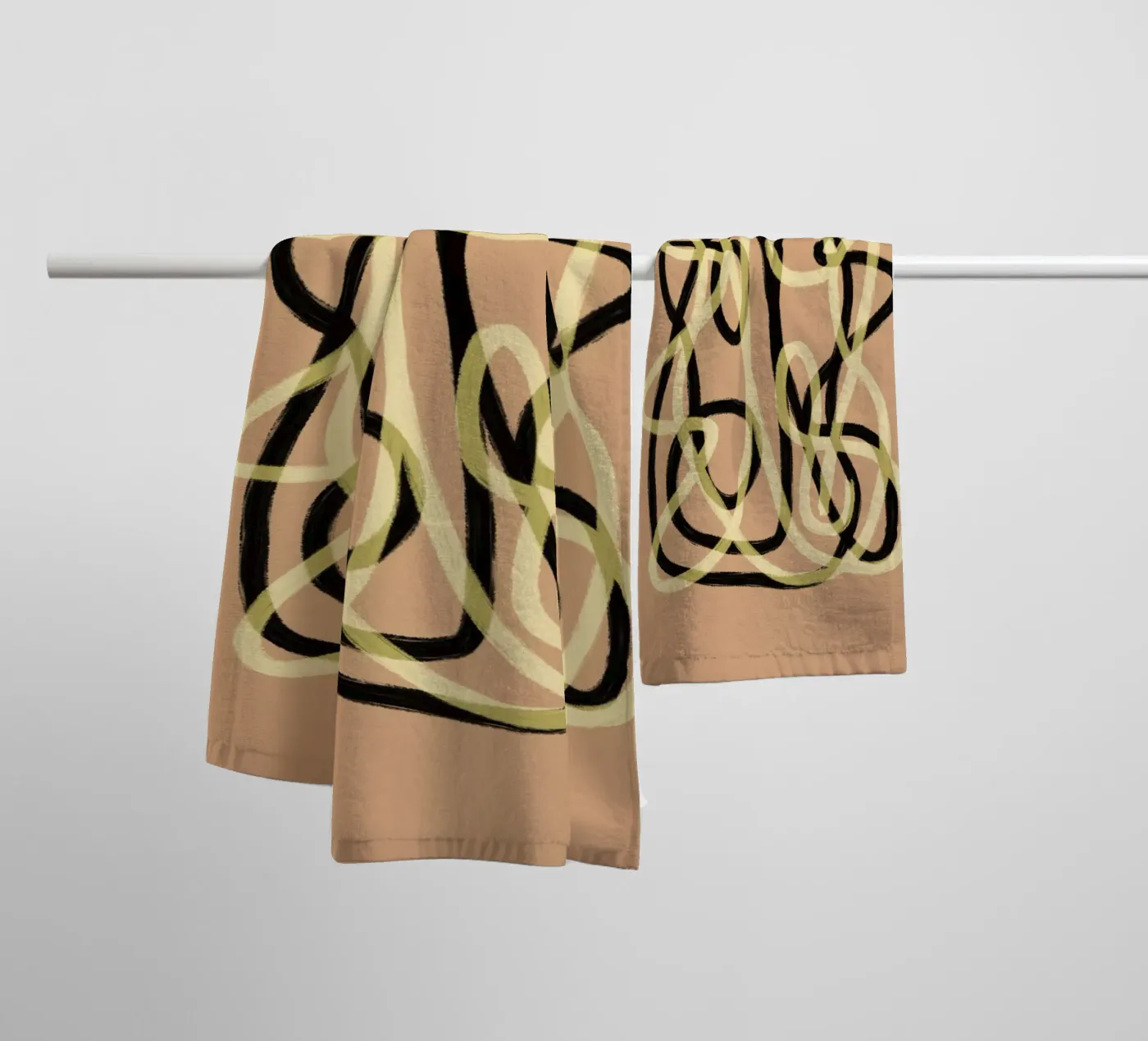 Scribbles 3 Handtuch von Studio Memb