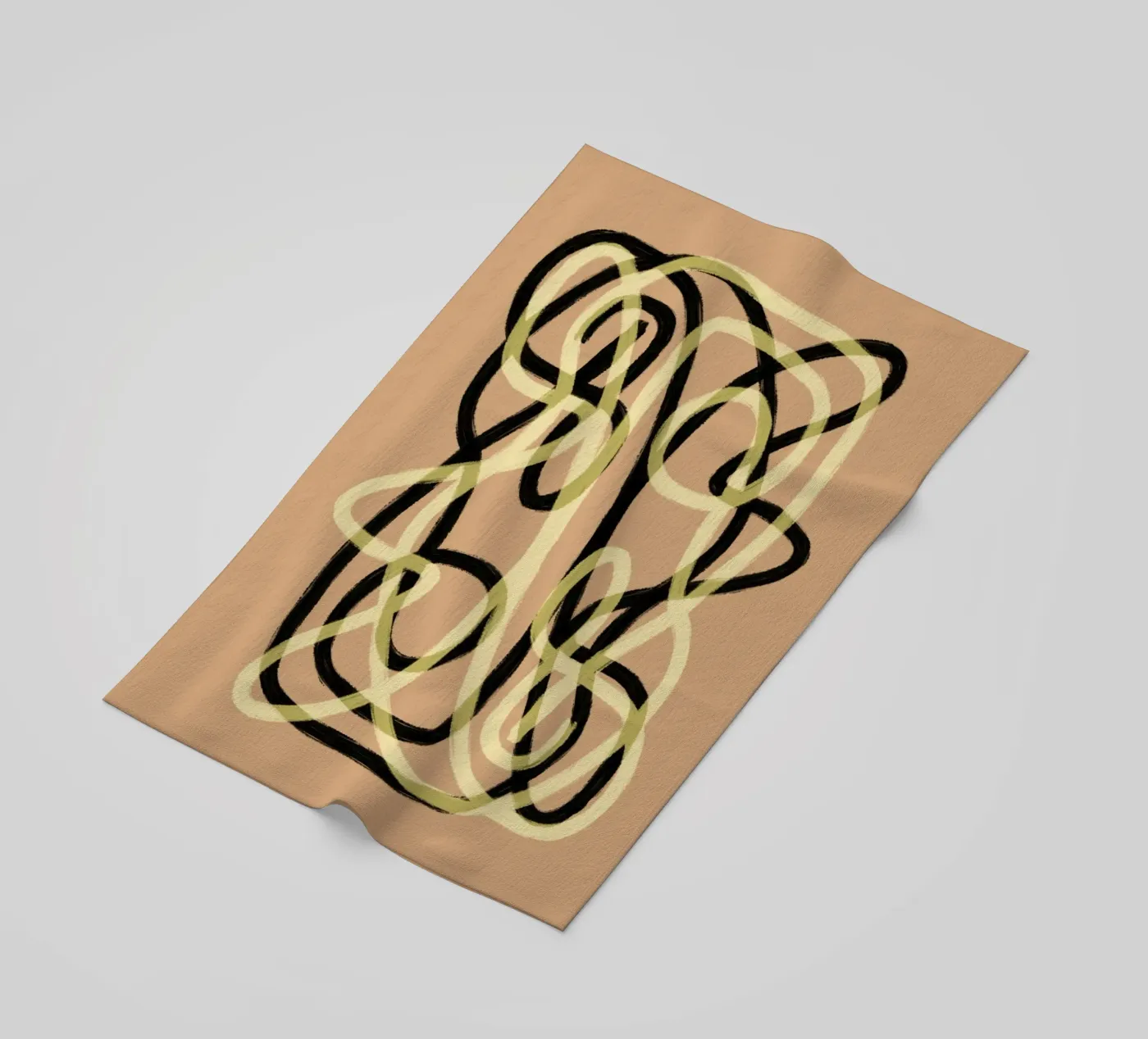 Scribbles 3 beach towel by Studio Memb