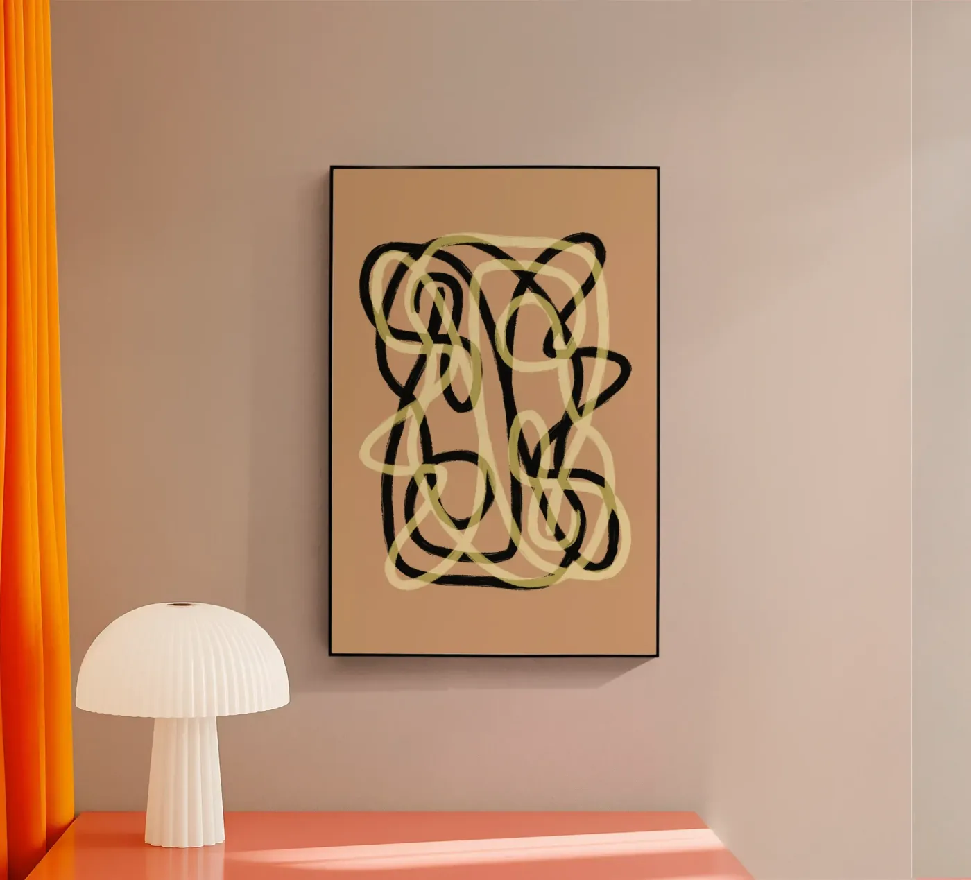 Scribbles 3 acryl van Studio Memb