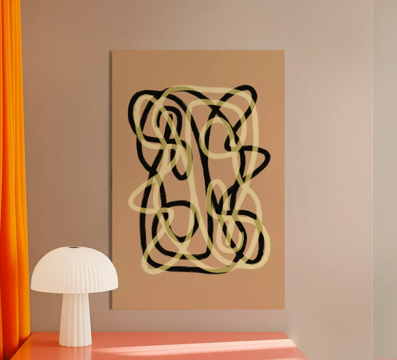 Scribbles 3 acryl van Studio Memb