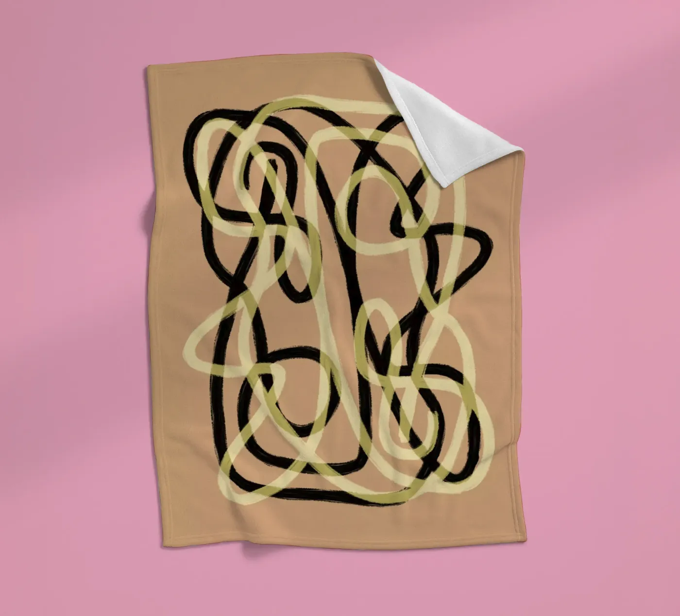 Scribbles 3 Fleecedecke von Studio Memb