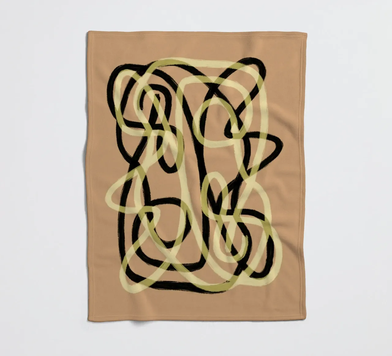 Scribbles 3 Fleecedecke von Studio Memb