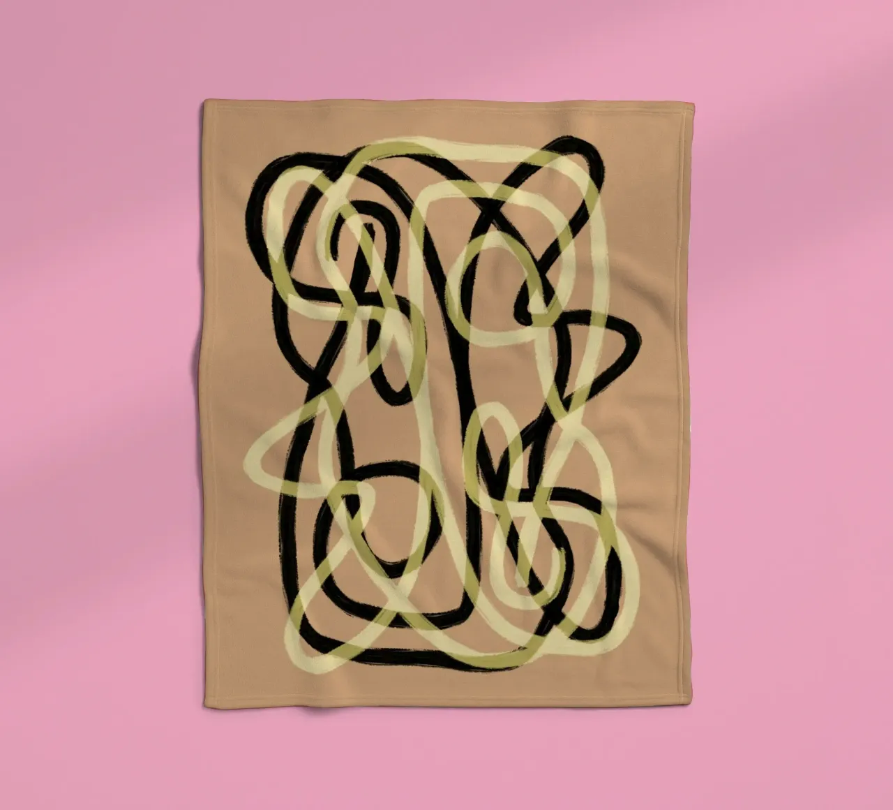 Scribbles 3 Fleecedecke von Studio Memb