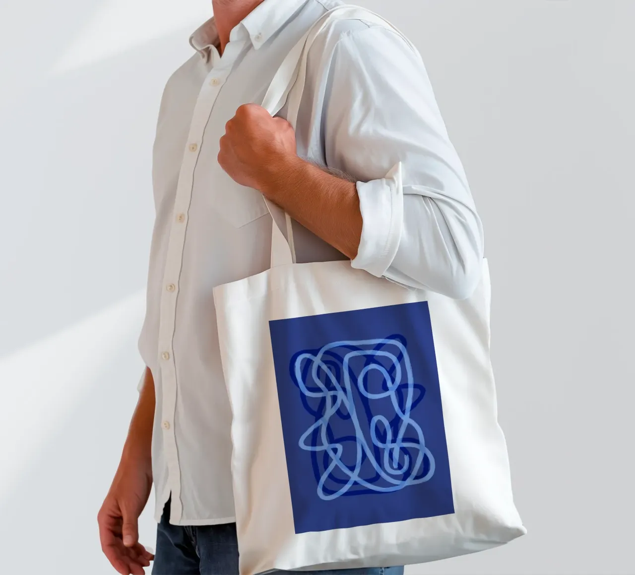 Scribbles 3X borsa in juta da Studio Memb