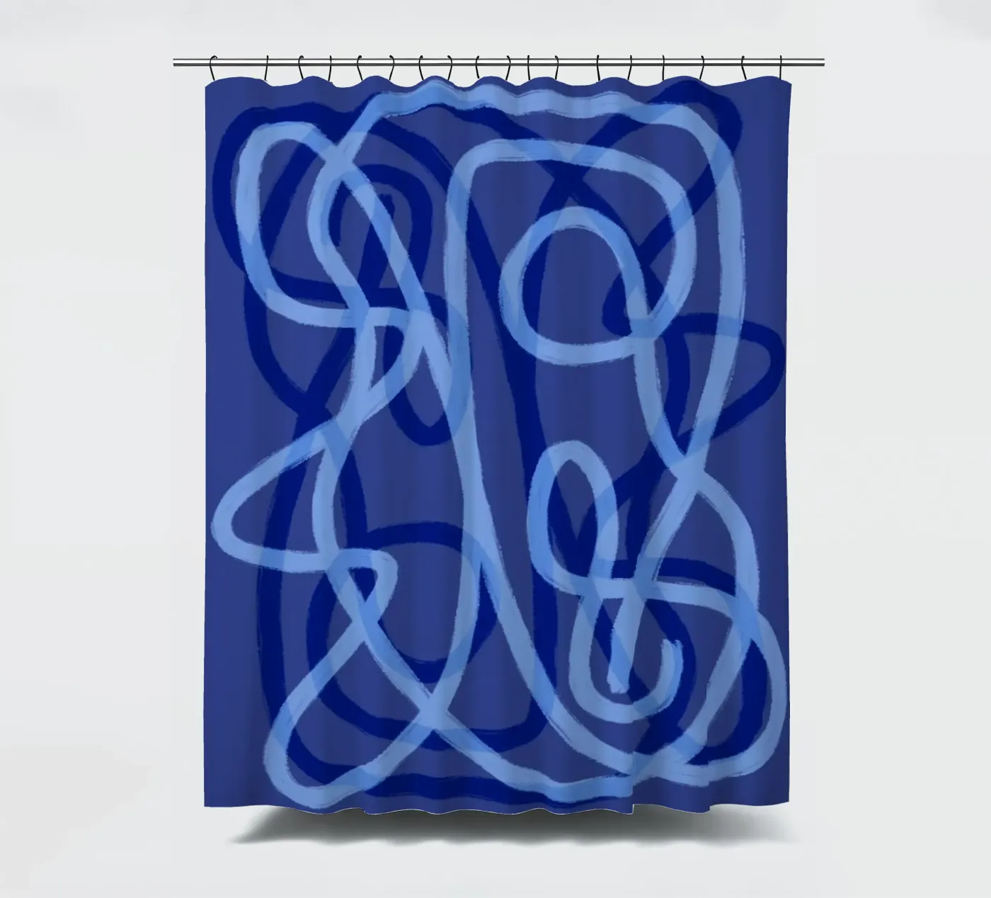 Scribbles 3X shower curtain by Studio Memb