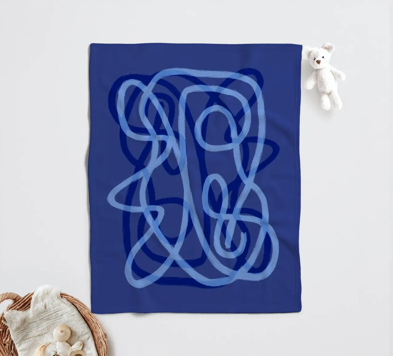 Scribbles 3X Fleecedecke von Studio Memb