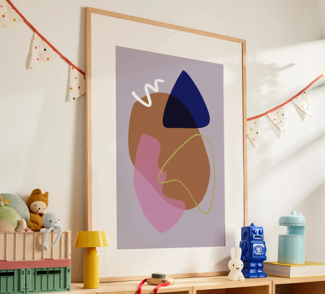 Shapes 11 poster con telaio in legno da Studio Memb