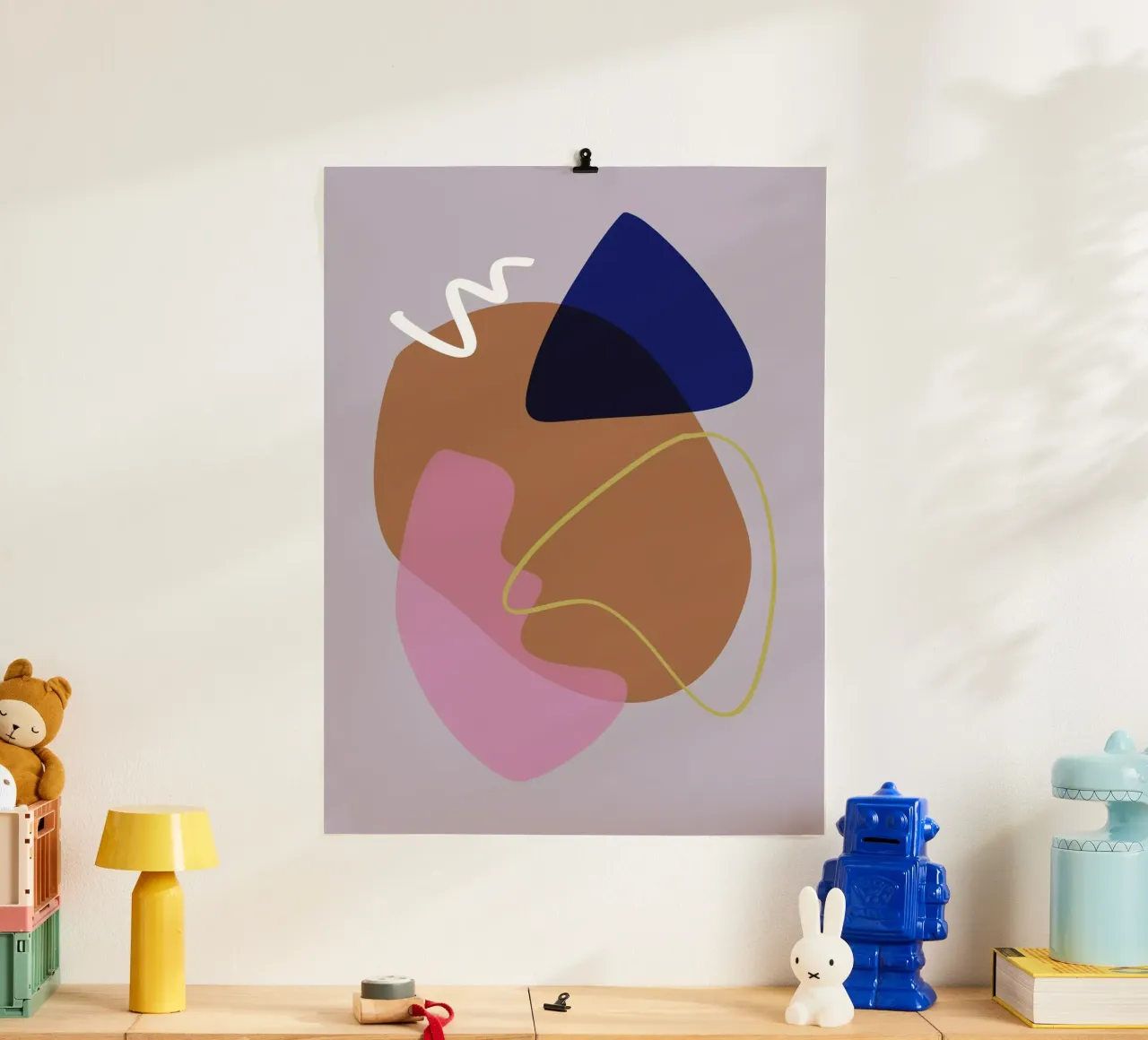 Shapes 11 poster con telaio in legno da Studio Memb