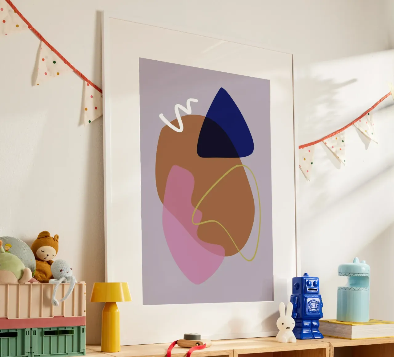 Shapes 11 poster con telaio in legno da Studio Memb