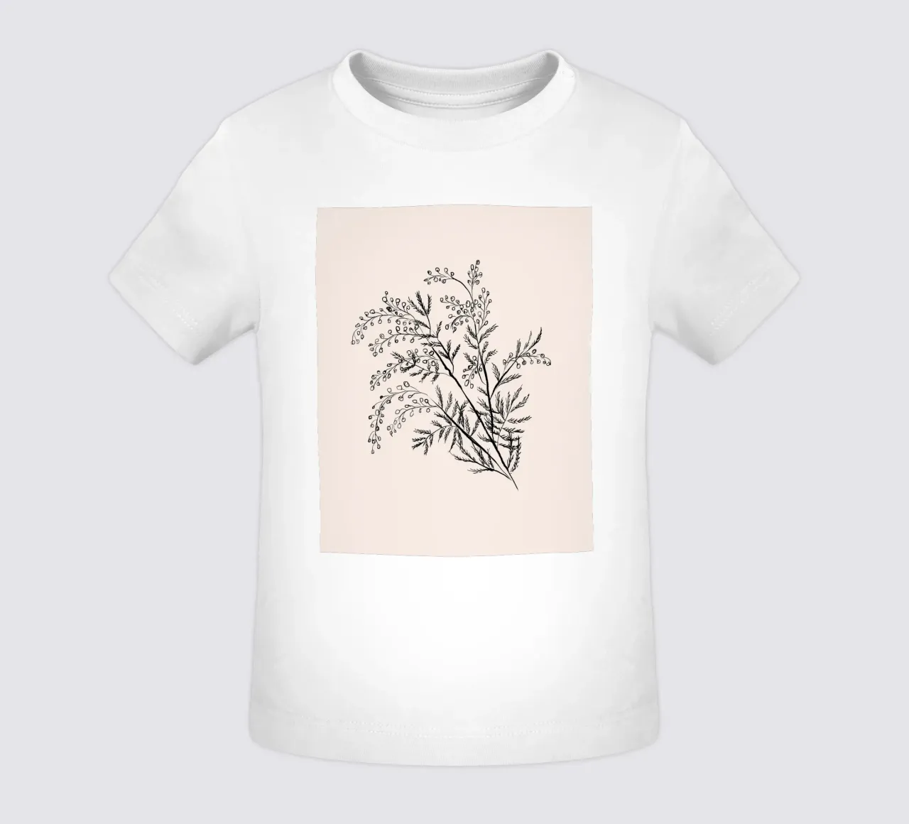 Acacia Branch Minimalist Drawing maglietta neonato da anisillustration