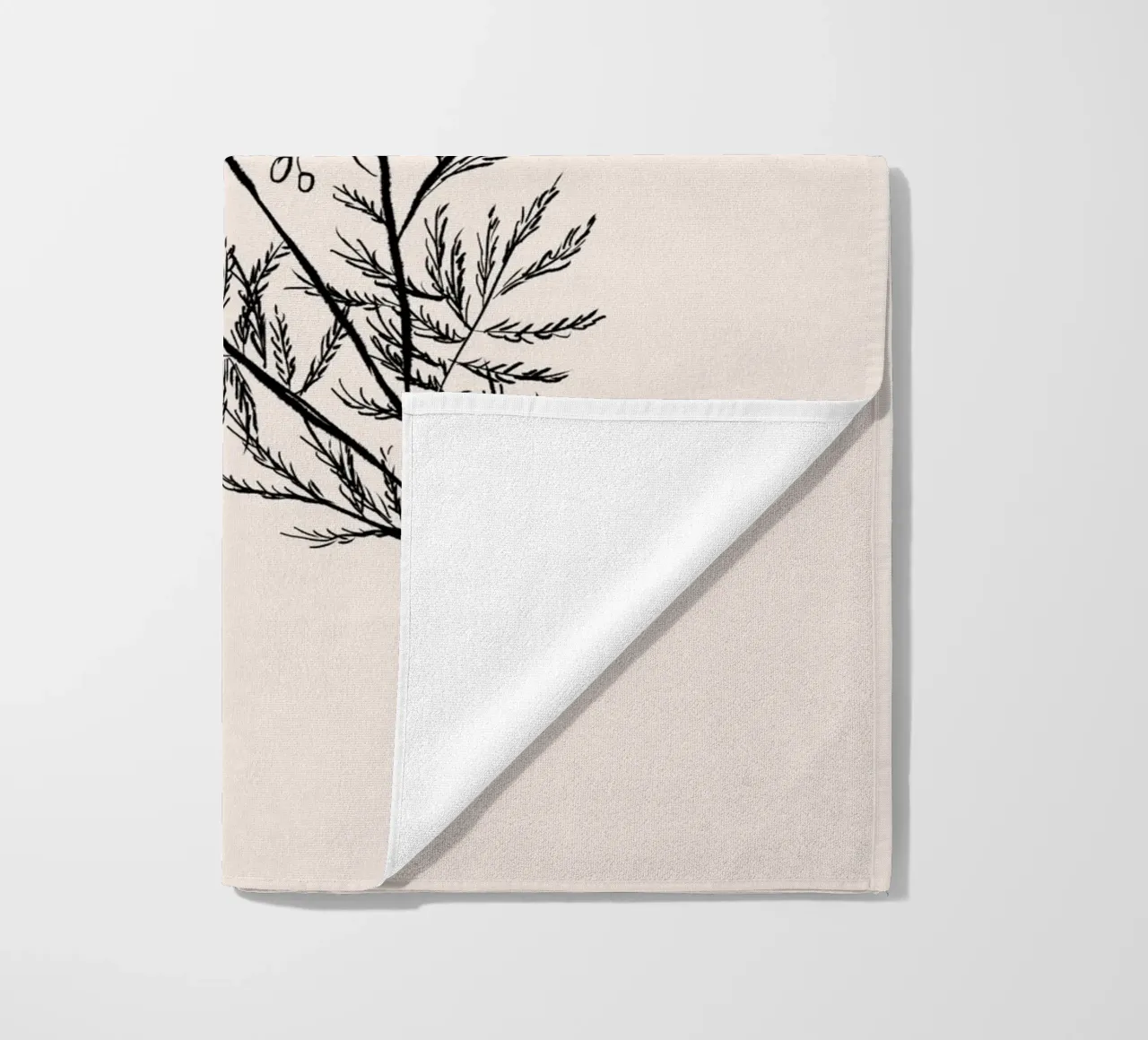 Acacia Branch Minimalist Drawing telo mare da anisillustration