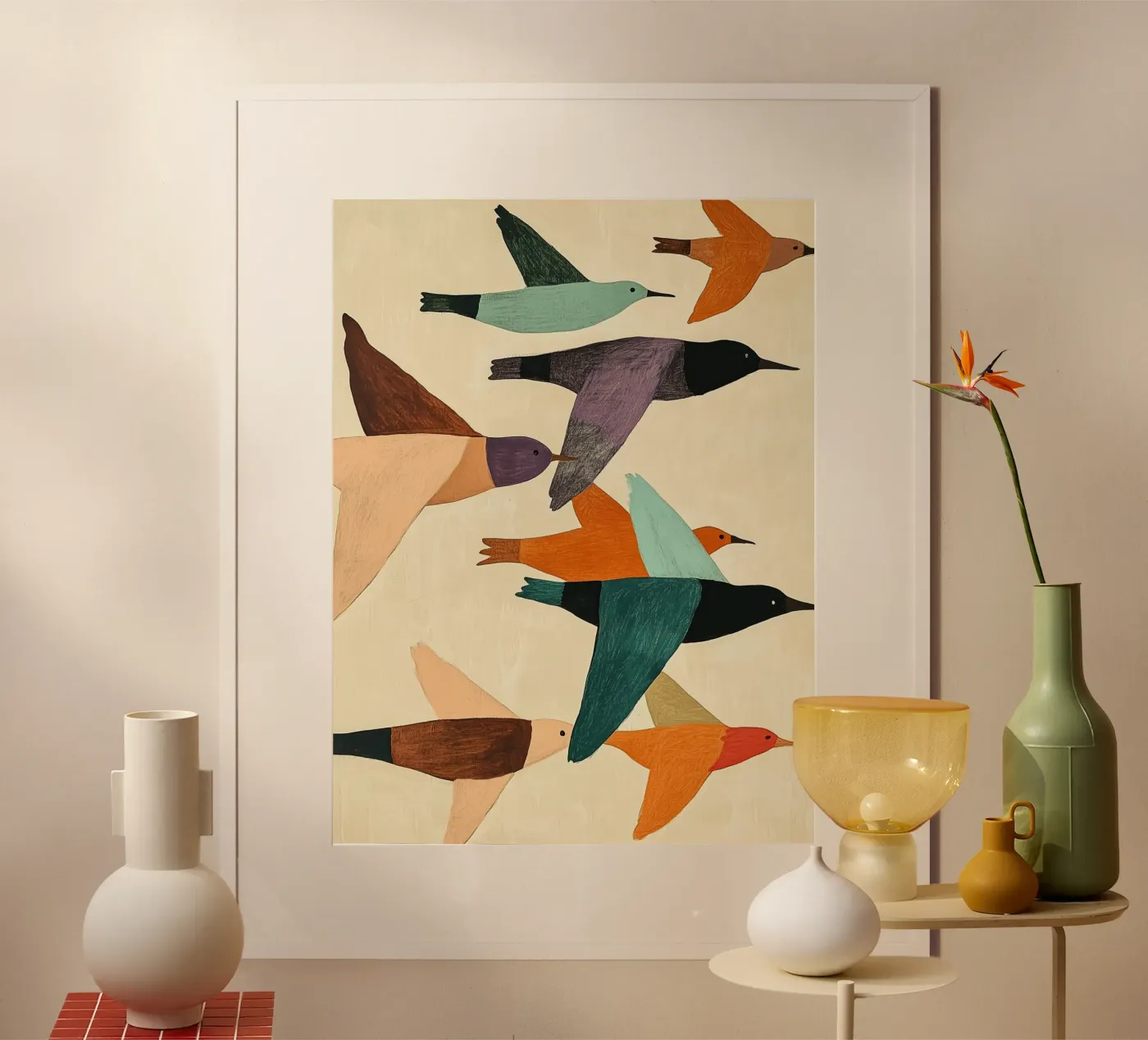 Migrating Birds poster da Sienna Atelier