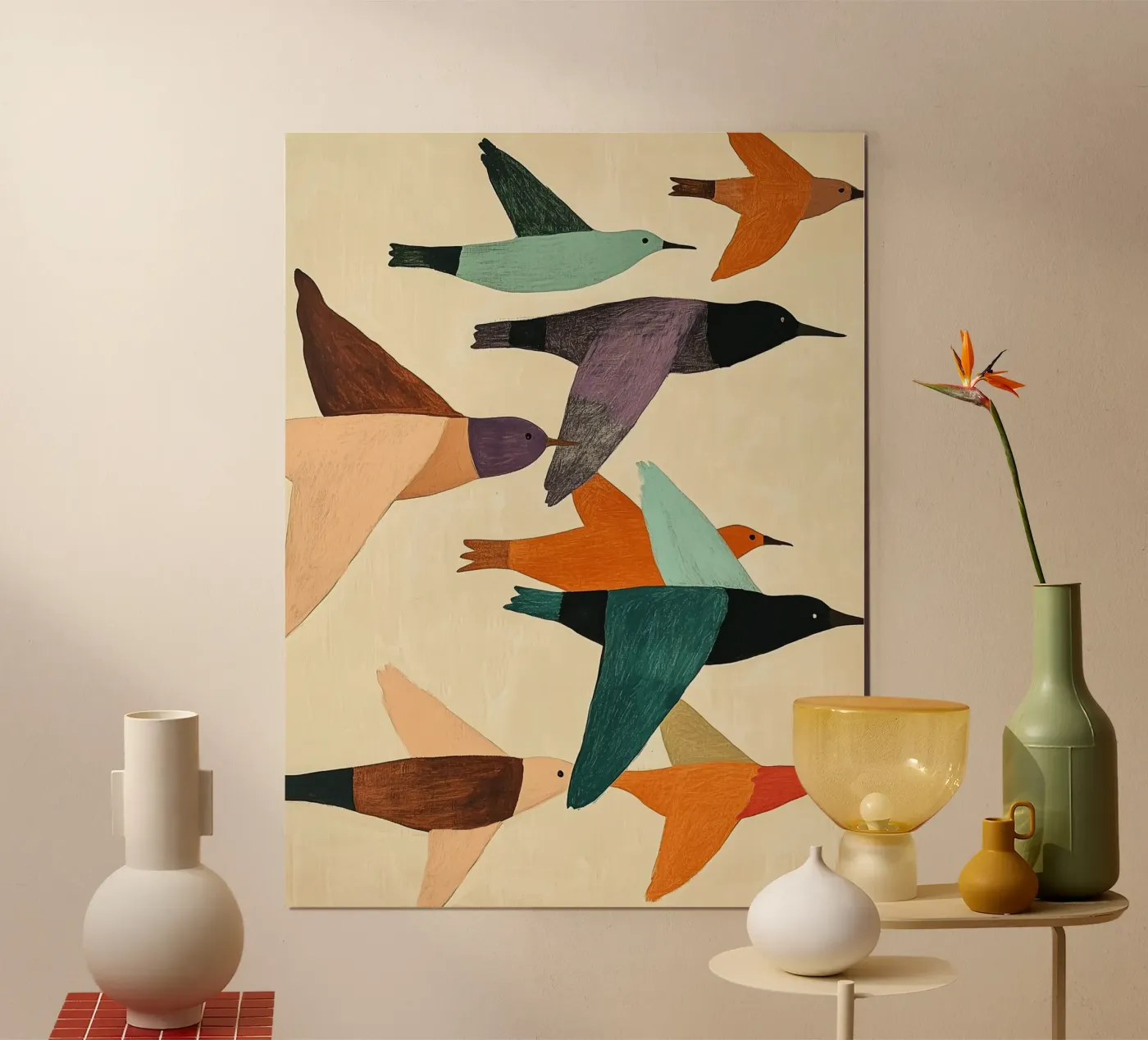 Migrating Birds poster da Sienna Atelier