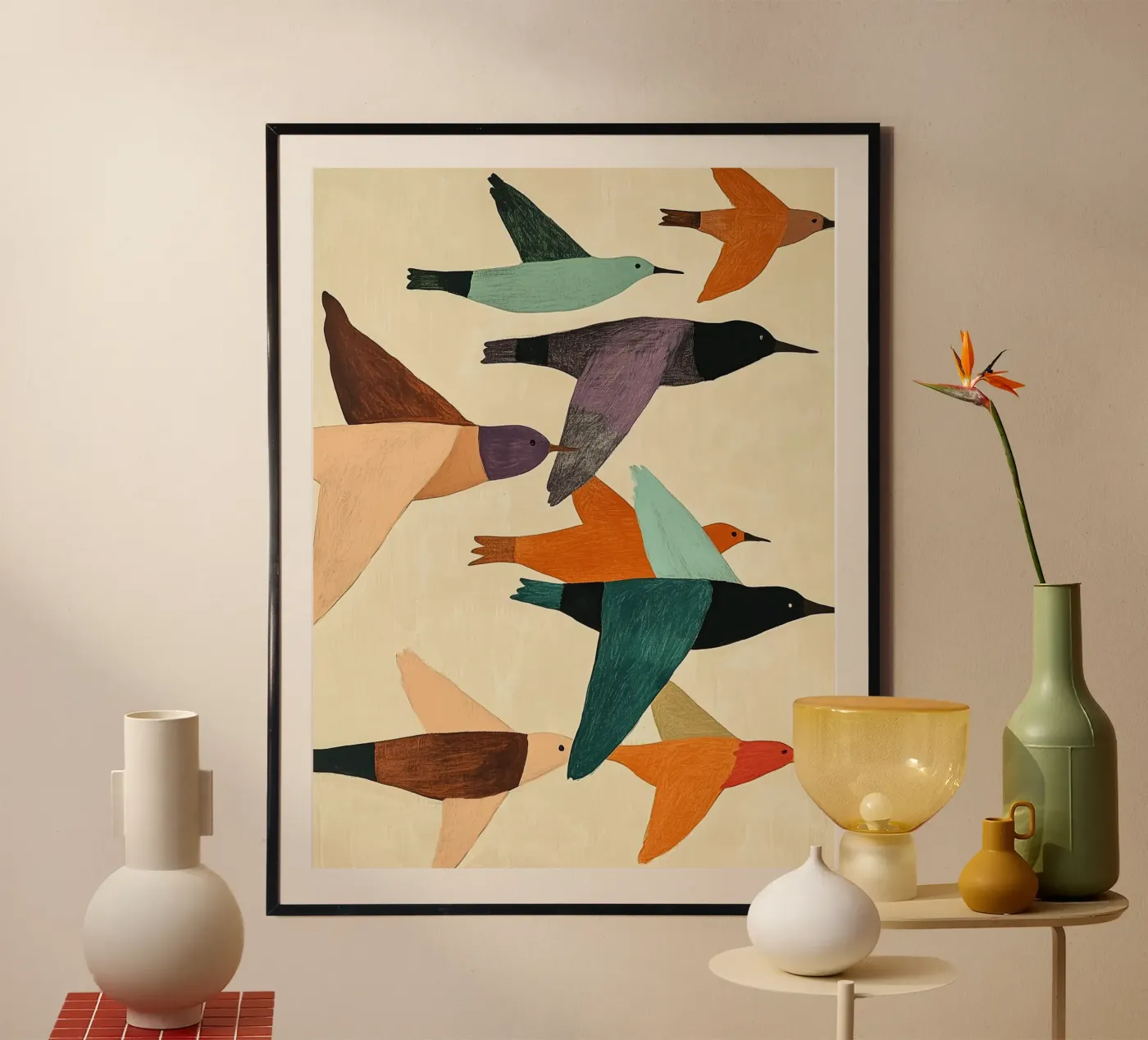 Migrating Birds poster da Sienna Atelier