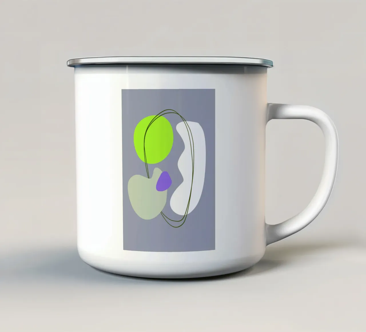 Shapes 5A tazza in smalto da Studio Memb