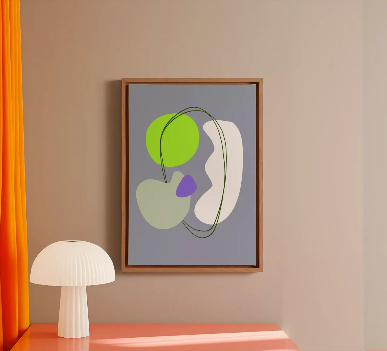 Shapes 5A tela con Cornice a cassetta da Studio Memb