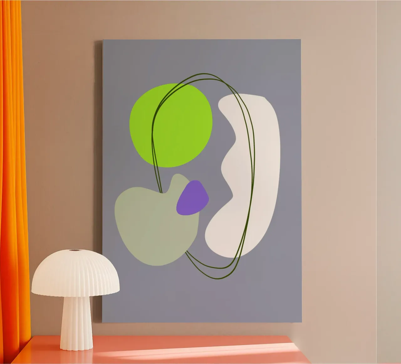Shapes 5A tela con Cornice a cassetta da Studio Memb