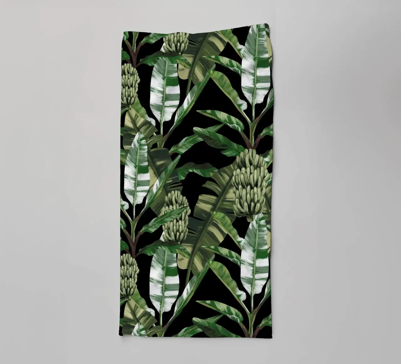 Tropical leaves Green Pattern asciugamano da bagno da anisillustration