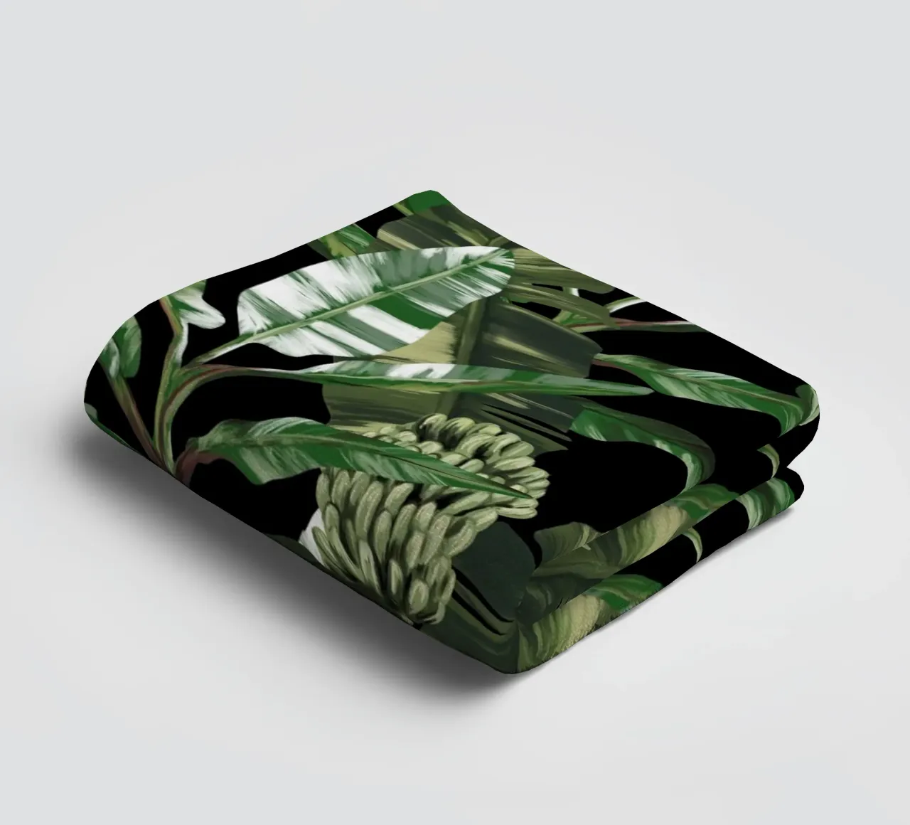 Tropical leaves Green Pattern asciugamano da bagno da anisillustration
