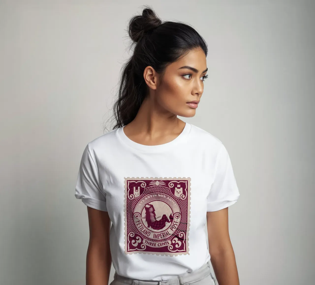 Yetiland Imperial post, 3 cents t-shirt by Yetiland