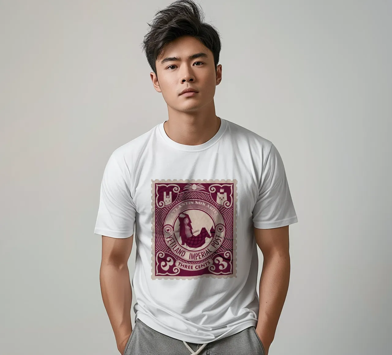 Yetiland Imperial post, 3 cents t-shirt by Yetiland
