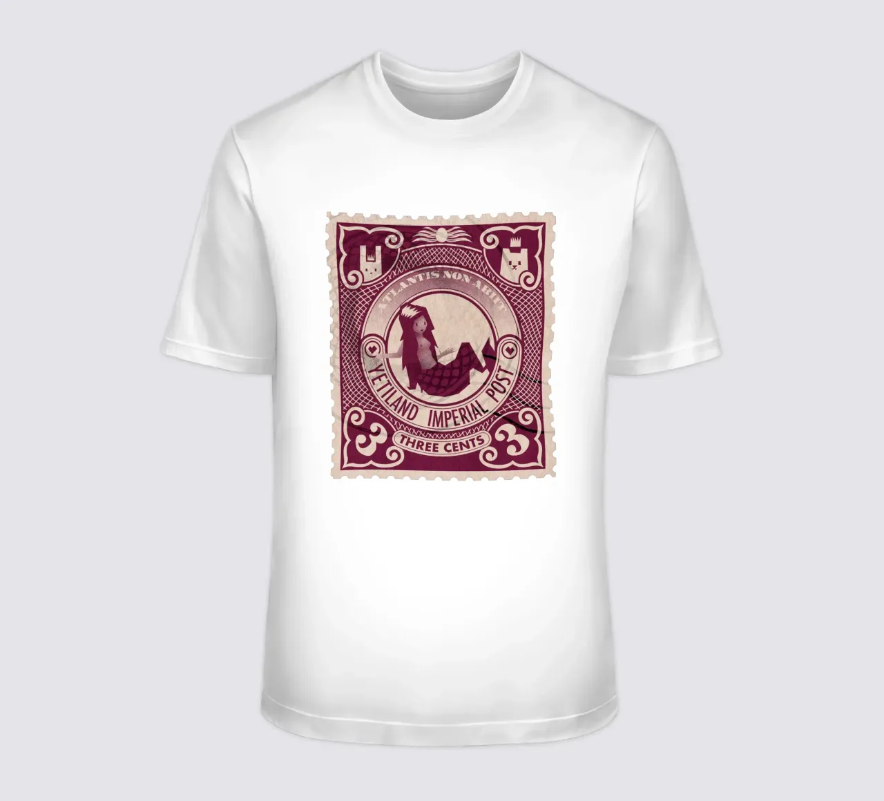 Yetiland Imperial post, 3 cents t-shirt by Yetiland