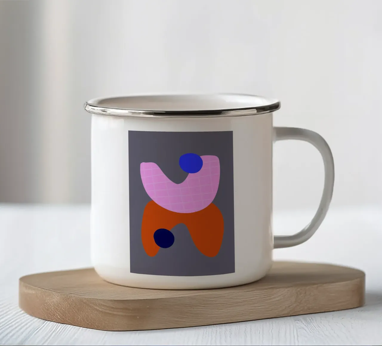 Shapes 8 tazza in smalto da Studio Memb