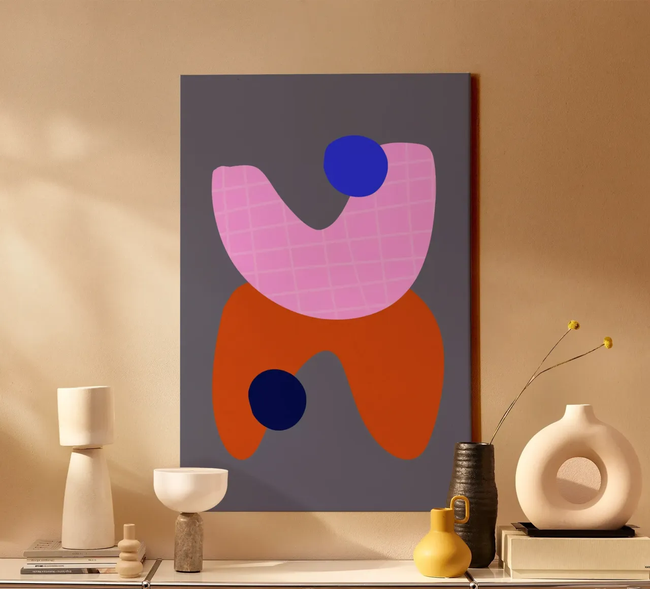 Shapes 8 tela con Cornice a cassetta da Studio Memb