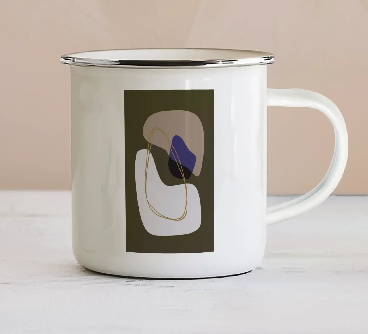 Shapes 9 tazza in smalto da Studio Memb