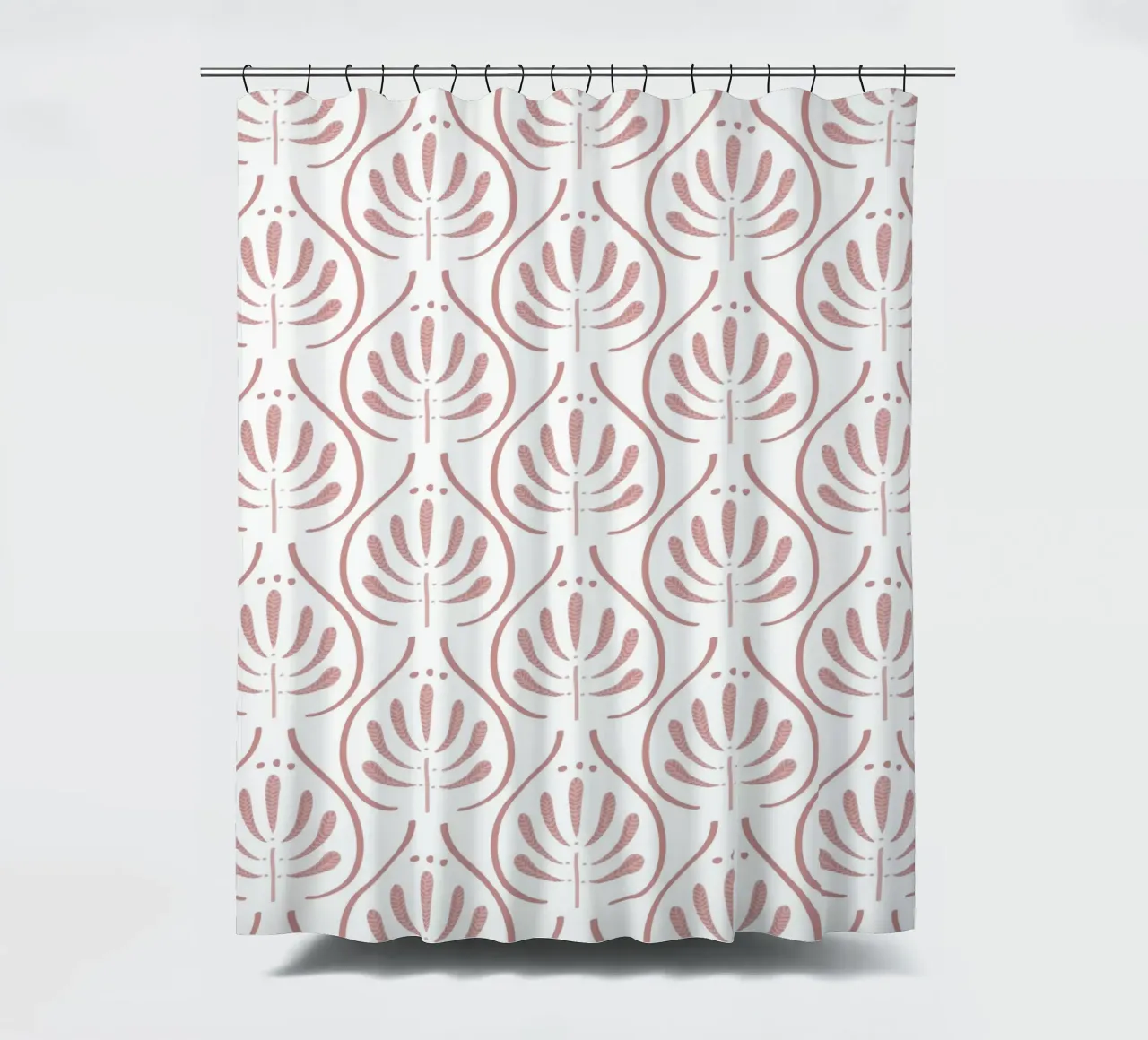 Boho Tiles Pink Pattern tenda da doccia da anisillustration