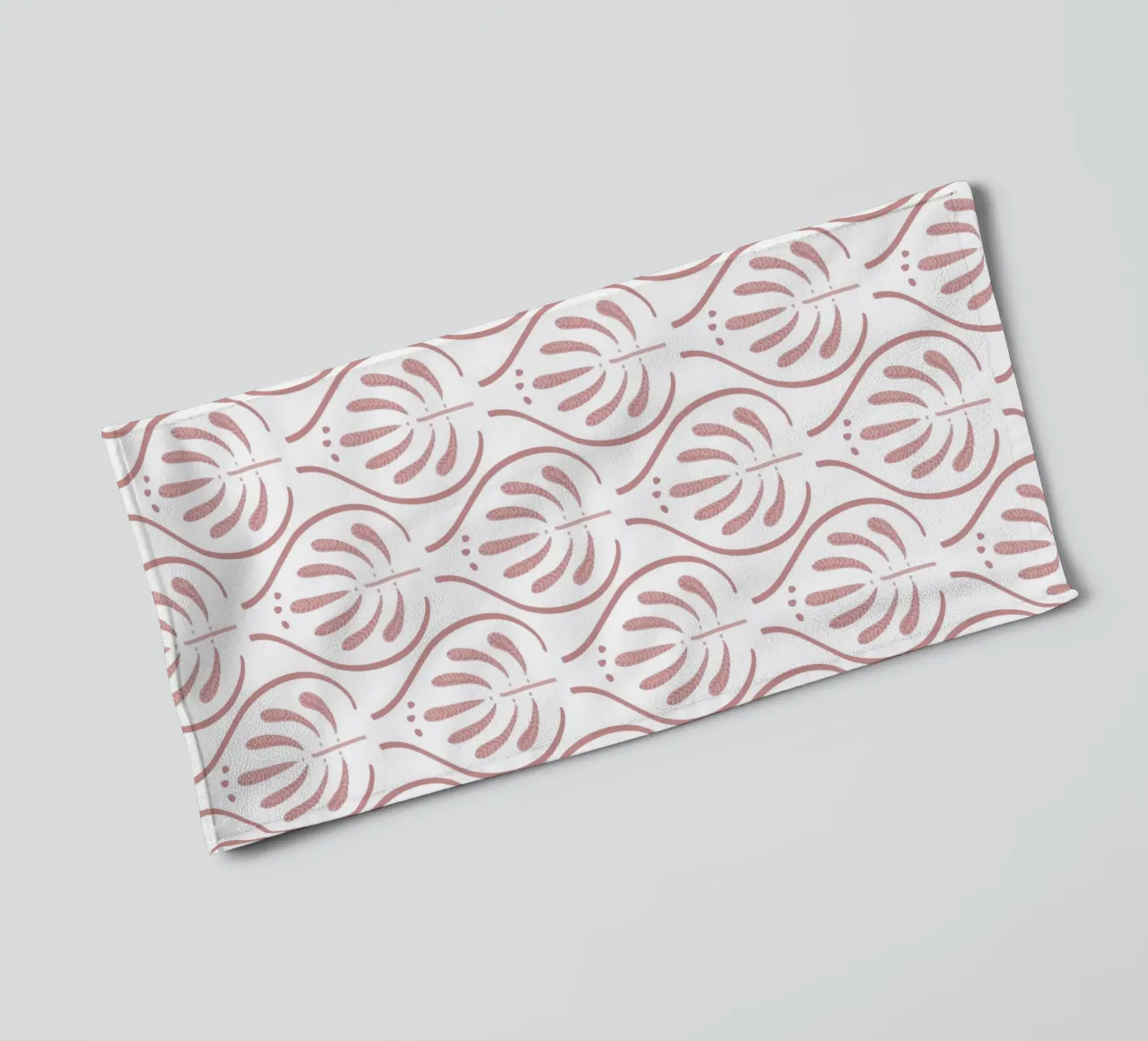 Boho Tiles Pink Pattern asciugamano da bagno da anisillustration