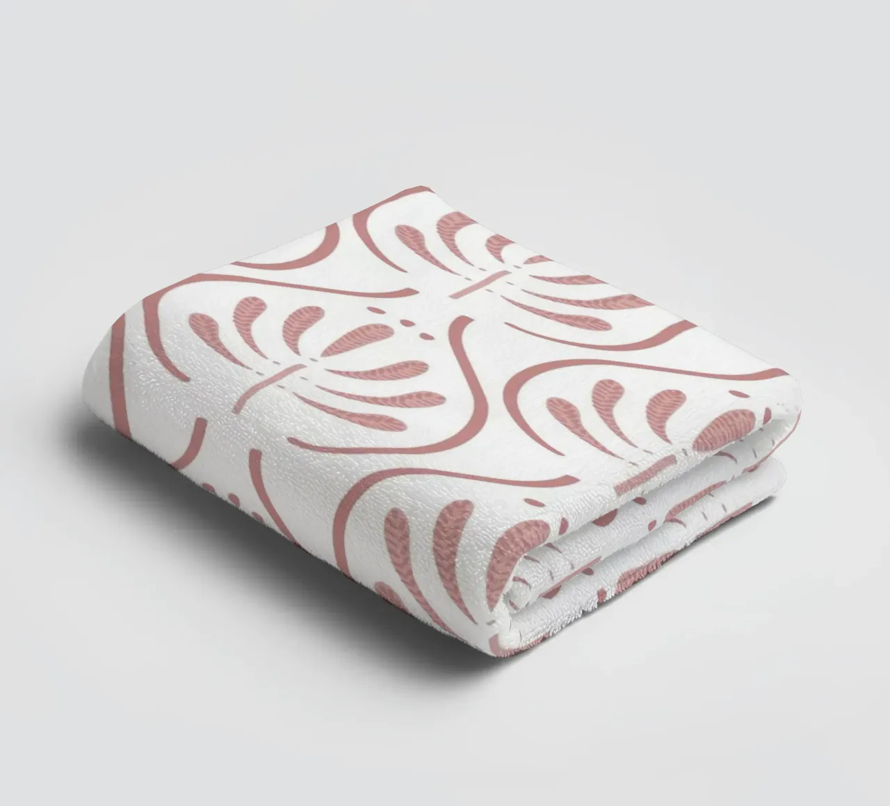 Boho Tiles Pink Pattern asciugamano da bagno da anisillustration