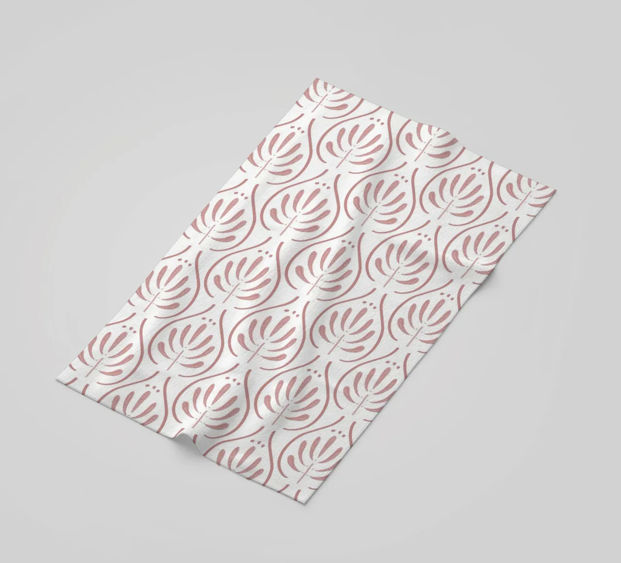 Boho Tiles Pink Pattern telo mare da anisillustration