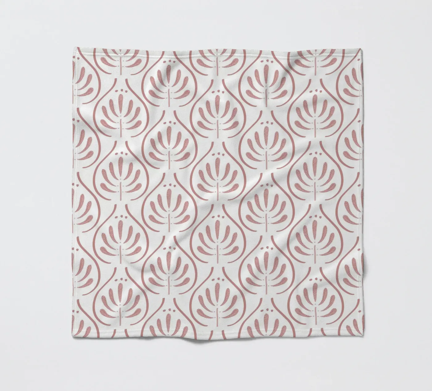 Boho Tiles Pink Pattern fleecedeken van anisillustration