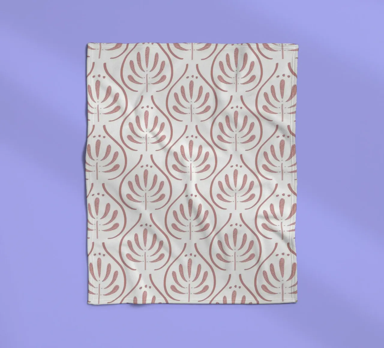 Boho Tiles Pink Pattern coperta in pile da anisillustration