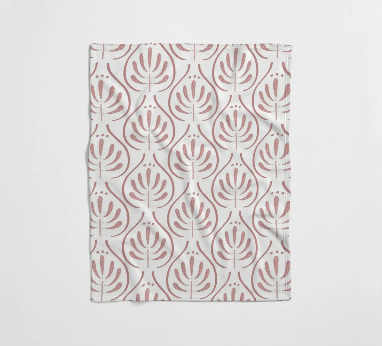 Boho Tiles Pink Pattern coperta in pile da anisillustration