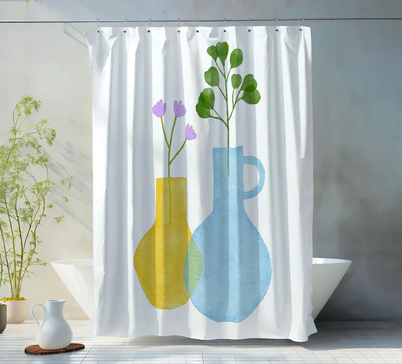 Modern Bloom I tenda da doccia da artographieHome