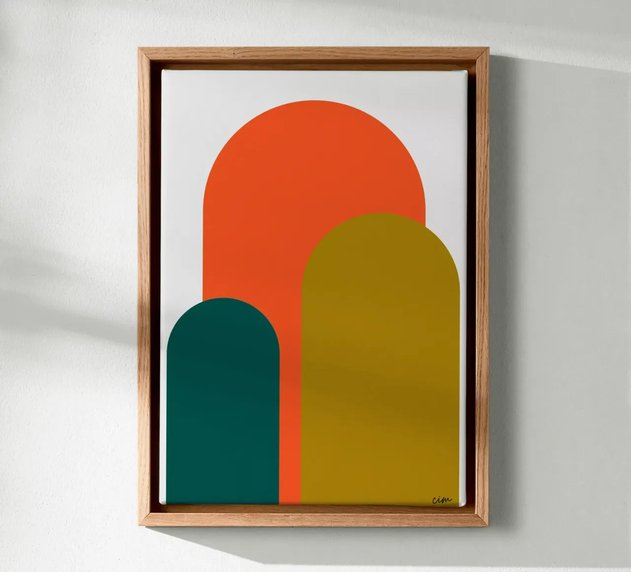 Arches graphiques canvas met Baklijst van cim_art