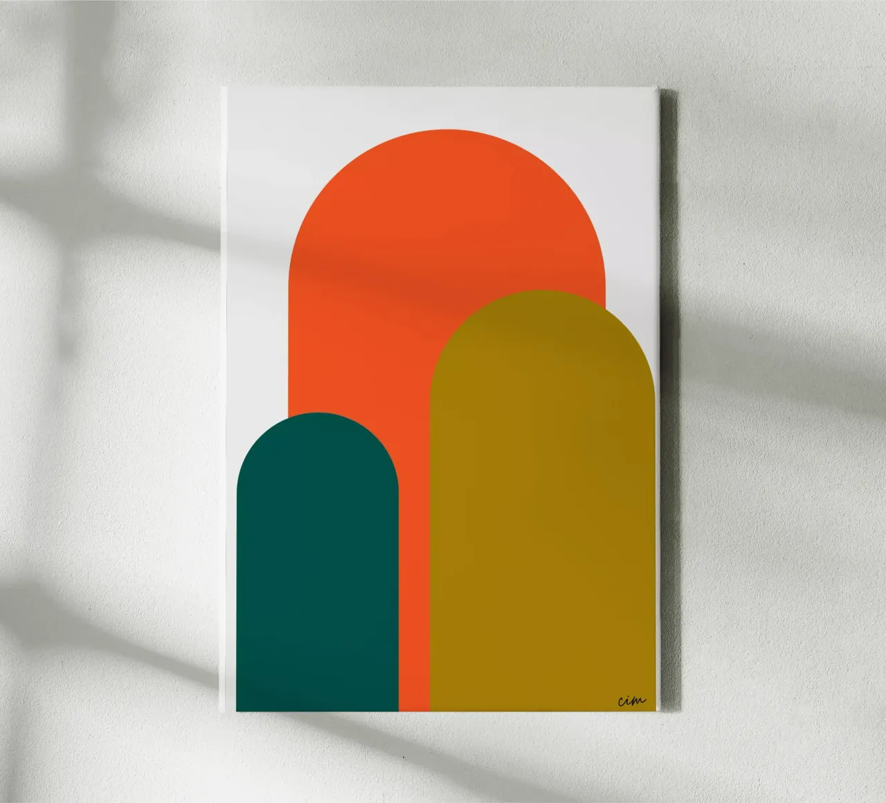 Arches graphiques canvas met Baklijst van cim_art