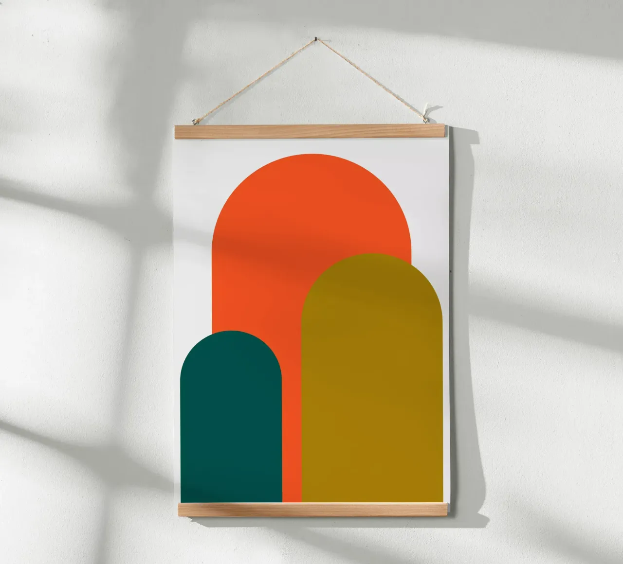 Arches graphiques poster with wooden frame by cim_art