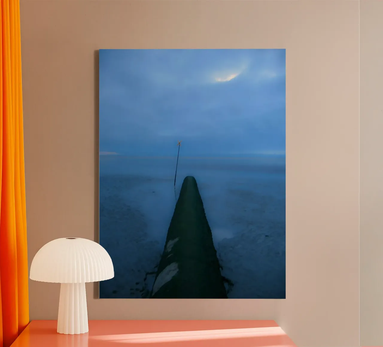 Twilight Seaside canvas with Floater frame by menega sabidussi | moods