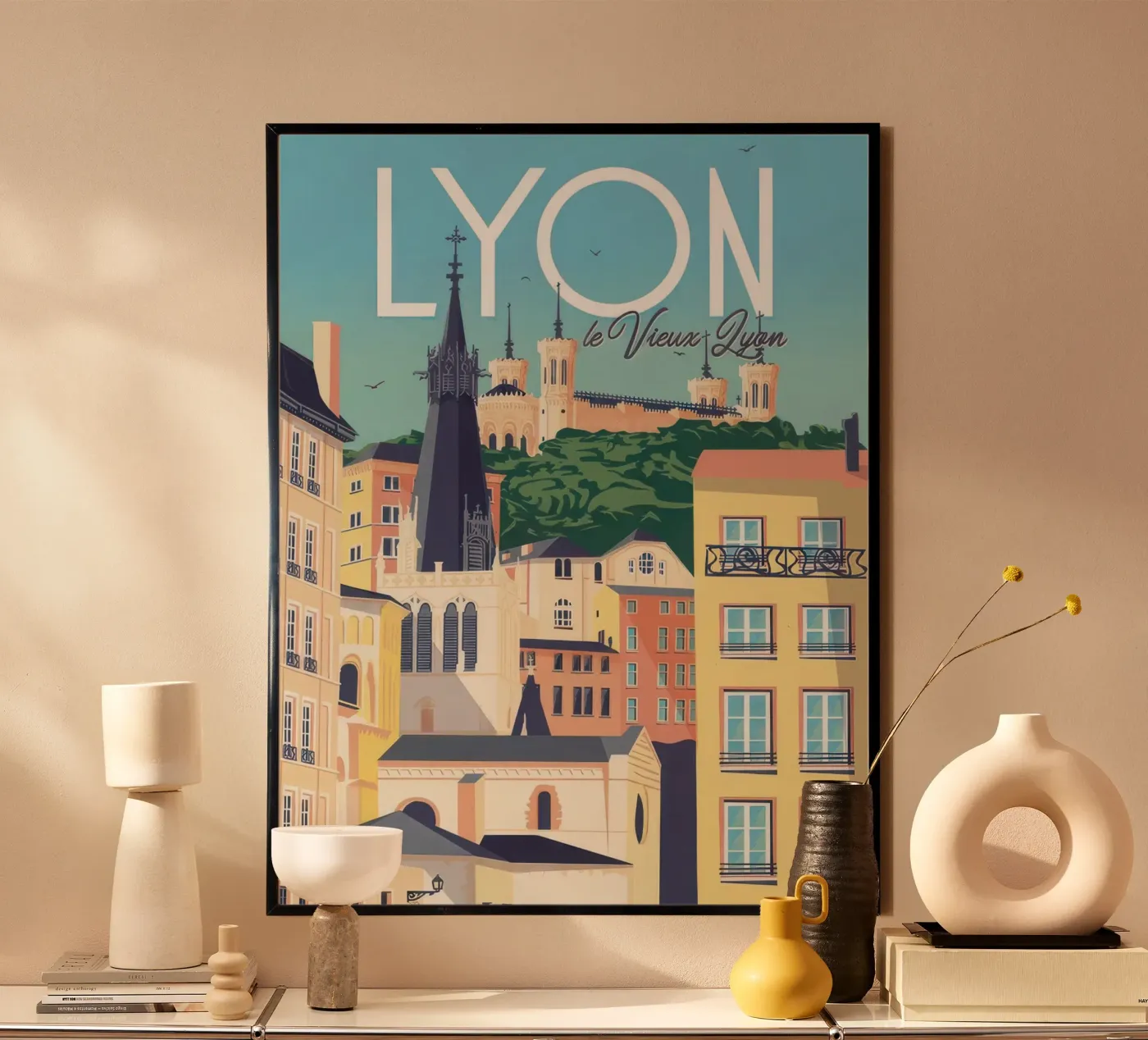 LYON poster by Mix Mate