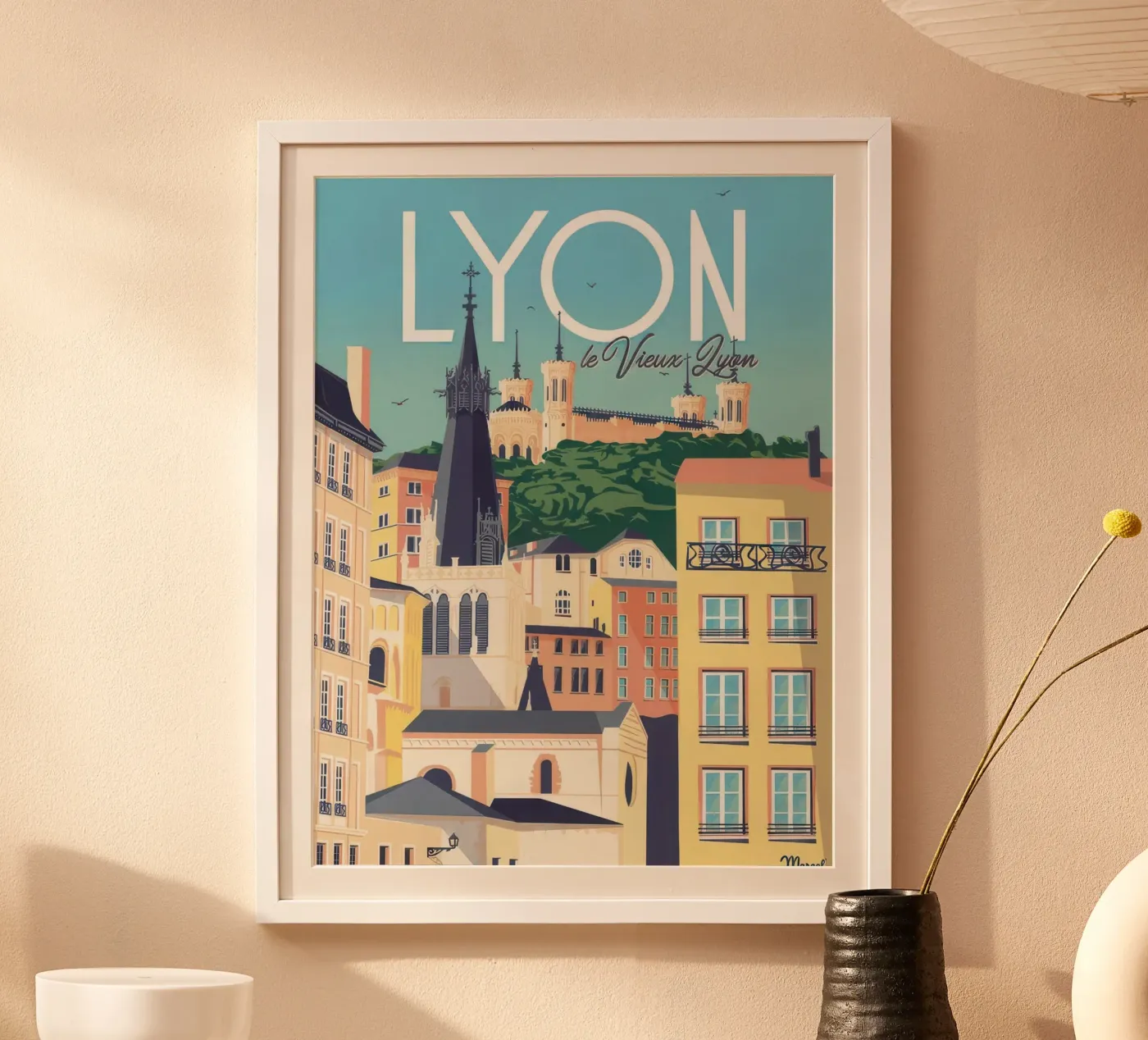 LYON poster by Mix Mate