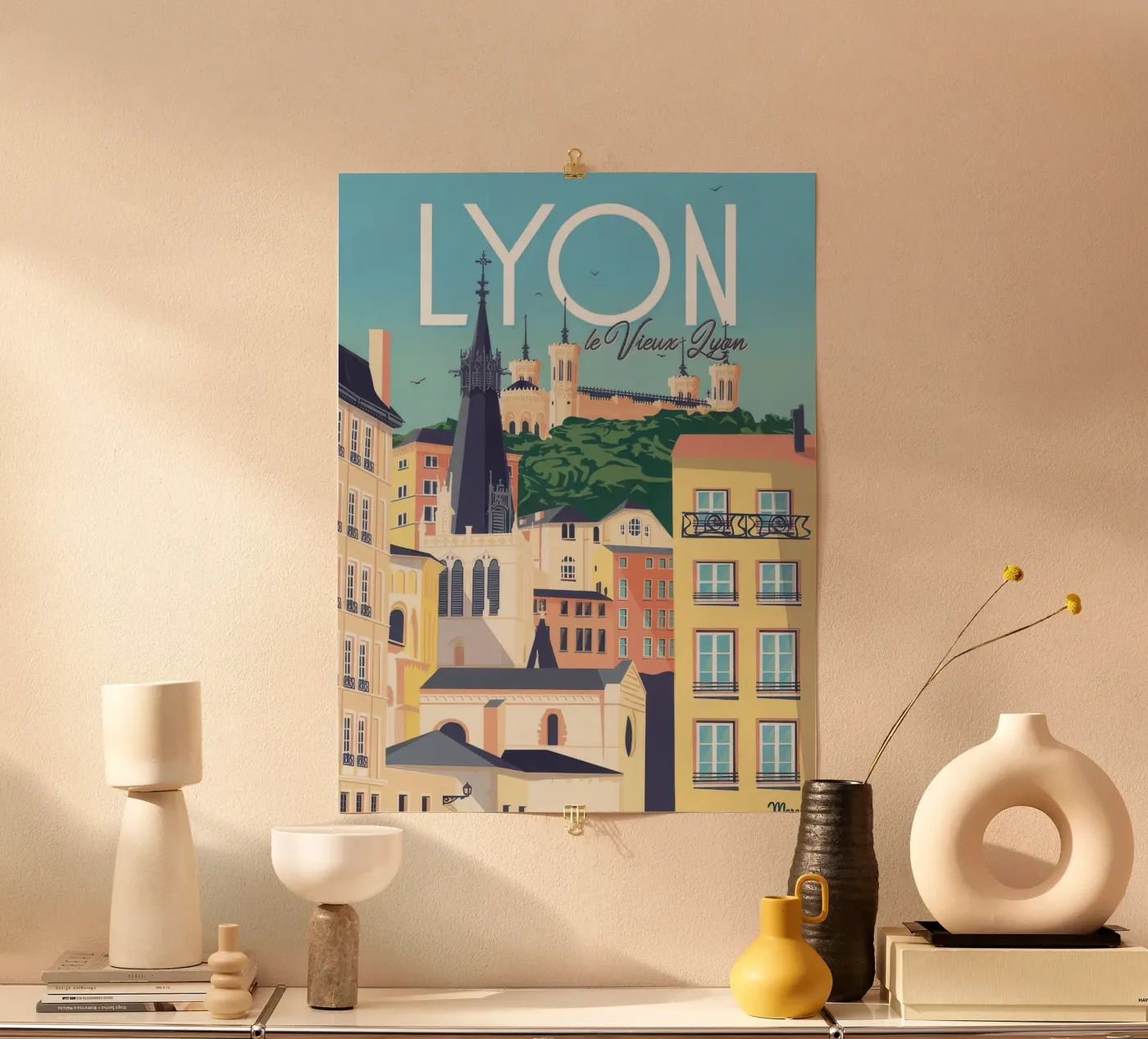 LYON poster by Mix Mate
